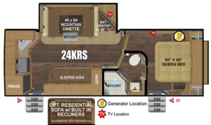 45 ft rv floor plans